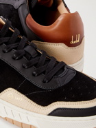 DUNHILL - Court Elite Lux Suede and Leather Sneakers - Black