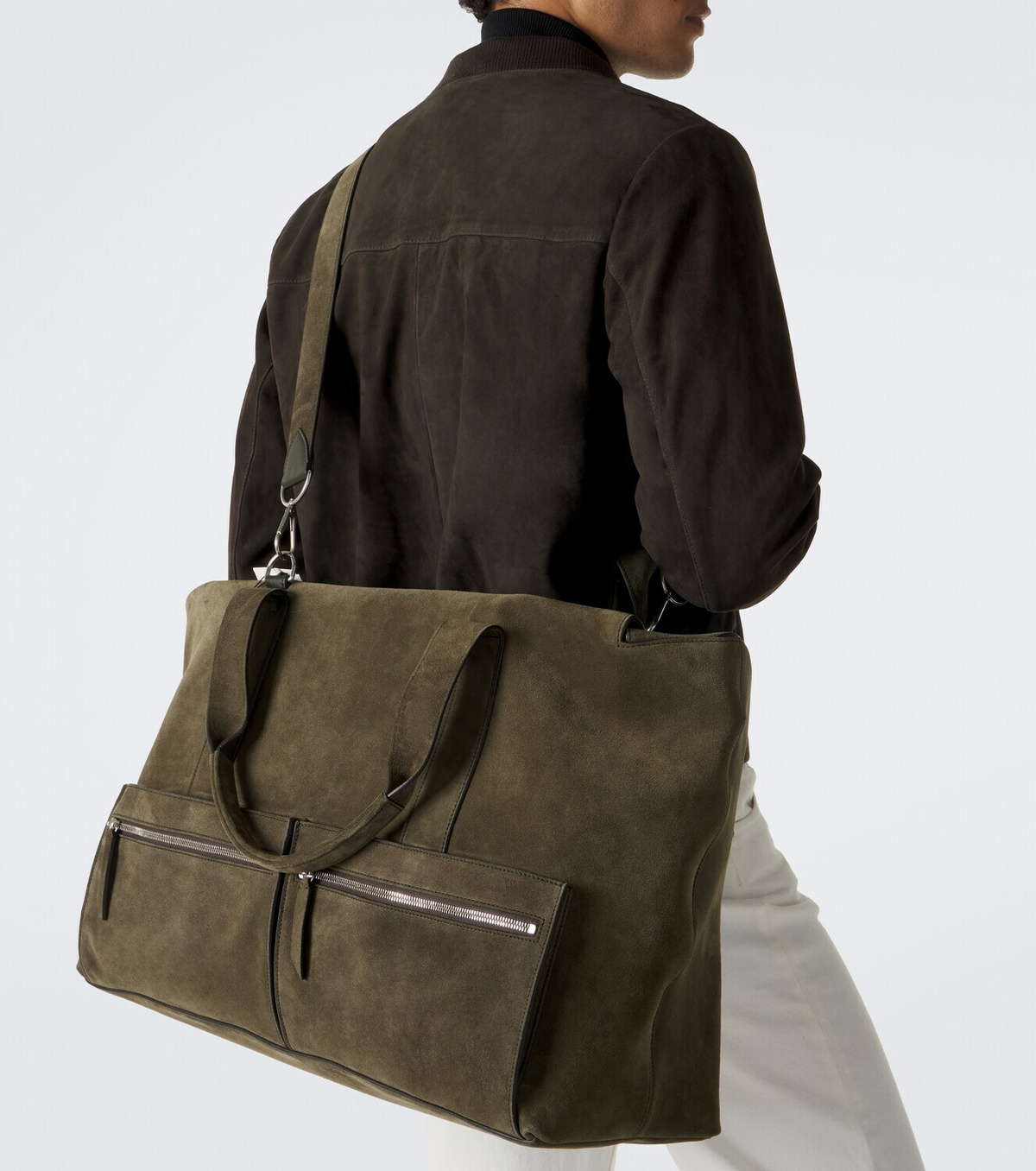Métier Racer 53 suede duffel bag