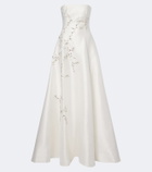 Costarellos Bridal embellished strapless bustier gown