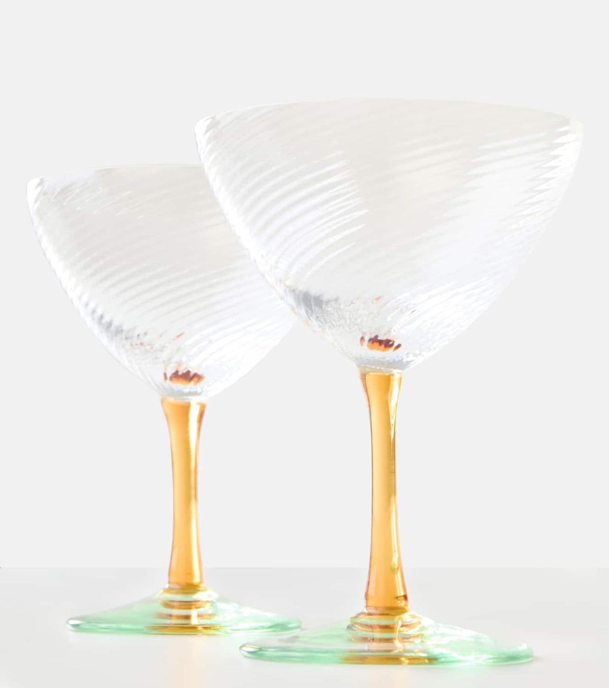 NasonMoretti Set of 2 glass cocktail glasses