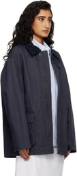 Dunst Navy Cotton Chore Jacket