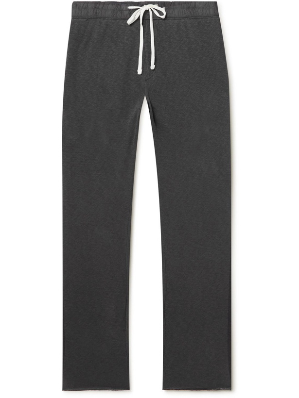 Photo: James Perse - Straight-Leg Supima Cotton-Jersey Sweatpants - Gray