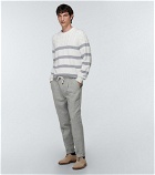Brunello Cucinelli - Tapered linen and wool pants