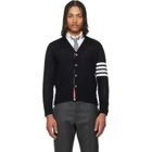 Thom Browne Black Merino Wool 4-Bar Classic Cardigan