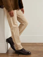 Mr P. - Commander Shearling-Lined Leather Lace-Up Boots - Brown