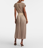 Joseph Rabat plissé midi skirt