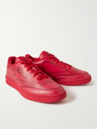 Reebok - Maison Margiela Project 0 Club C Printed Leather Sneakers - Red