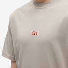 424 Men's Logo T-Shirt in Grey