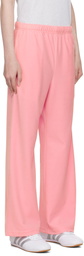BAPE Pink Crystal Stone Ape Head Velour Lounge Pants