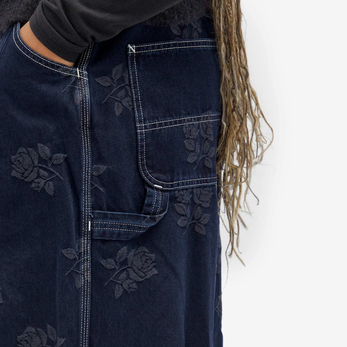Needles Women's HD Painter Rose Denim Pant in Indigo Needles