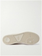 Polo Ralph Lauren - Heritage Court II Suede-Trimmed Logo-Debossed Full-Grain Leather Sneakers - Neutrals