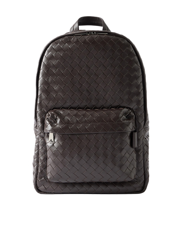 Photo: Bottega Veneta - Avenue Medium Intrecciato Leather Backpack - Brown