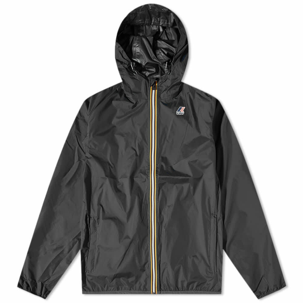 K-Way Men's Le Vrai 3.0 Claude Packable Zip Jacket in Black