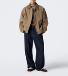 Dries Van Noten Corduroy-trimmed cotton field jacket