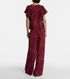Ulla Johnson Lena floral silk crêpe de chine top