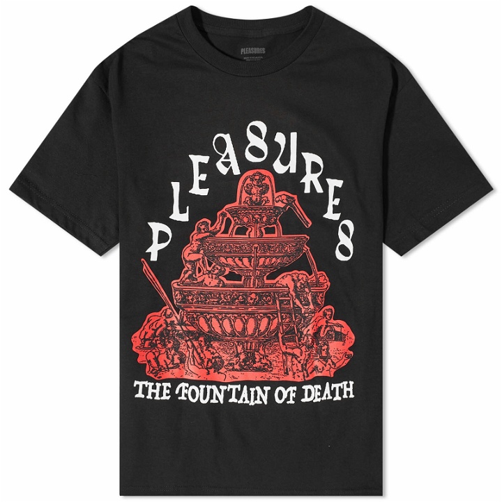 Photo: Pleasures Men's Fountain T-Shirt in Black
