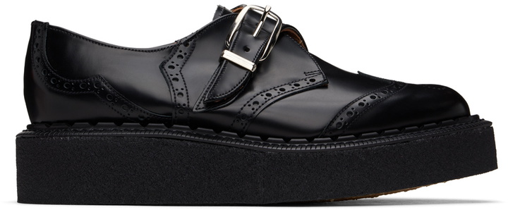Photo: Comme des Garçons Homme Plus Black George Cox Edition Brogue Monkstraps