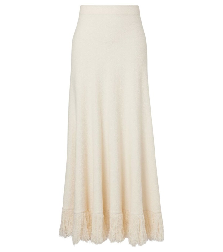 Photo: Bottega Veneta Knitted cotton-blend maxi skirt