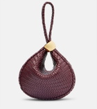 Amanu Zambia woven leather clutch
