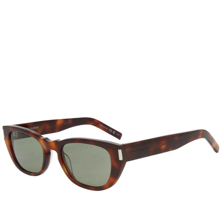 Photo: Saint Laurent Men's SL 601 Sunglasses in Havana/Green