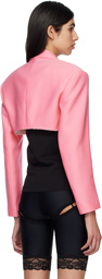 Pushbutton Pink Extra Cropped Blazer