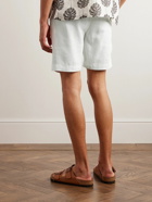 Frescobol Carioca - Felipe Straight-Leg Linen and Cotton-Blend Drawstring Shorts - White