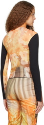 ELLISS Orange Sunflower Long Sleeve T-Shirt