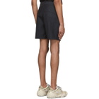 Robert Geller Black The Textured Shorts
