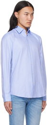 BOSS Blue Spread Collar Shirt