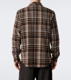 God's True Cashmere Wilderness plaid cashmere shirt with emeralds