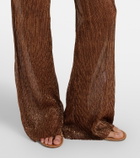 Cala de la Cruz Dries lamé flared pants