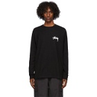 Stussy Black Peace and Love Long Sleeve T-Shirt