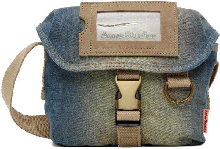 Photo: Acne Studios Blue Mini D-Ring Denim Bag
