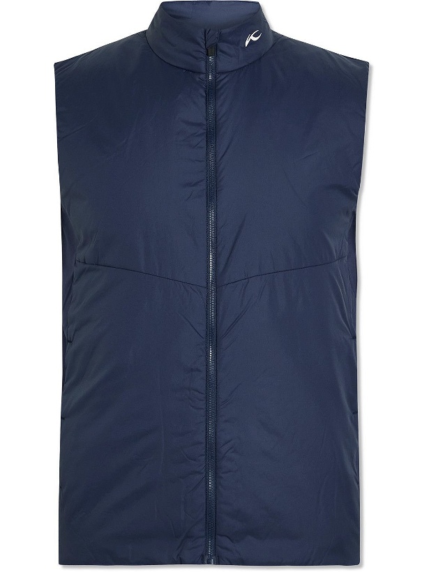 Photo: Kjus Golf - Padded Shell and Stretch-Jersey Golf Gilet - Blue