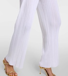 Stella McCartney Pleated knit straight pants