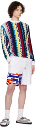 Missoni White Embroidered Shorts