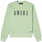 AMIRI Men's Core Logo Crew Sweat in Mineral Green