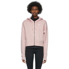 Nike Pink Fleece Sportswear Essentials Full-Zip Hoodie