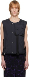 Y's Navy Padded Vest