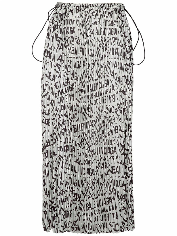 Photo: BALENCIAGA - Tube Pleated Drawstring Skirt
