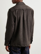 Corridor - Brushed Wool-Blend Overshirt - Brown