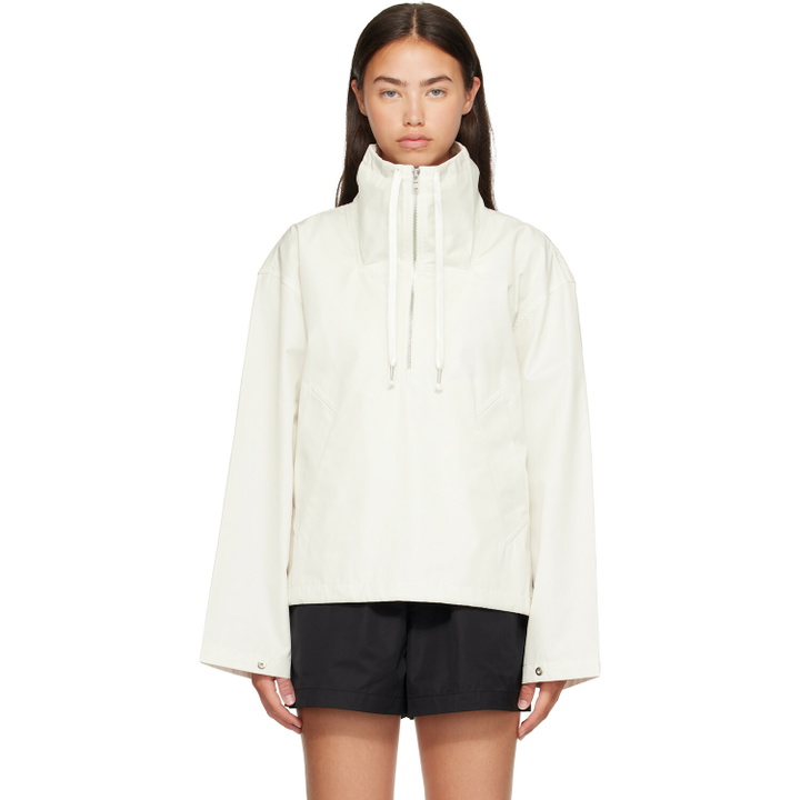 Photo: AGOLDE White Lydia Popover Anorak