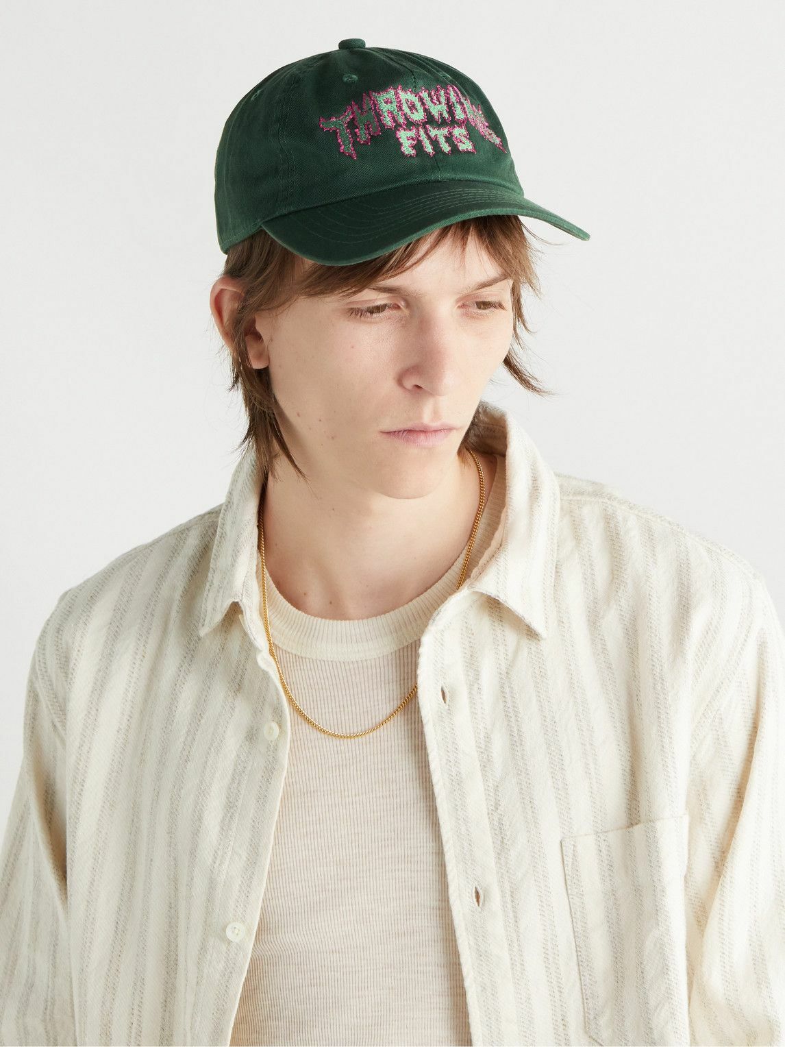 Throwing Fits LogoEmbroidered CottonTwill Baseball Cap
