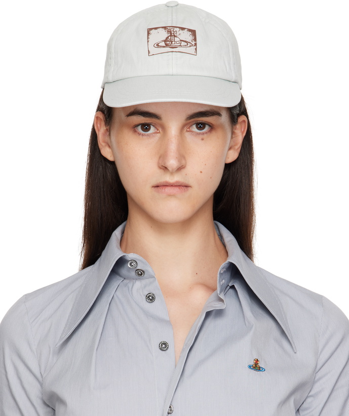 Photo: Vivienne Westwood Off-White Cotton Twill Baseball Cap