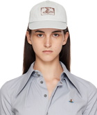 Vivienne Westwood Off-White Cotton Twill Baseball Cap