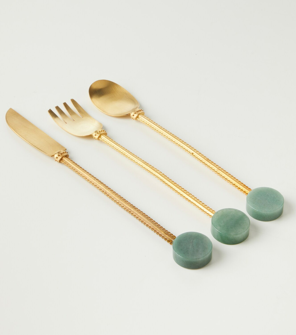 Natalia Criado Gold-plated cutlery set