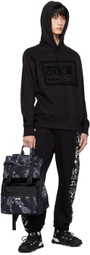 Versace Jeans Couture Black & Gray Iconic Backpack