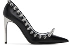 Moschino Black Spikes Heels