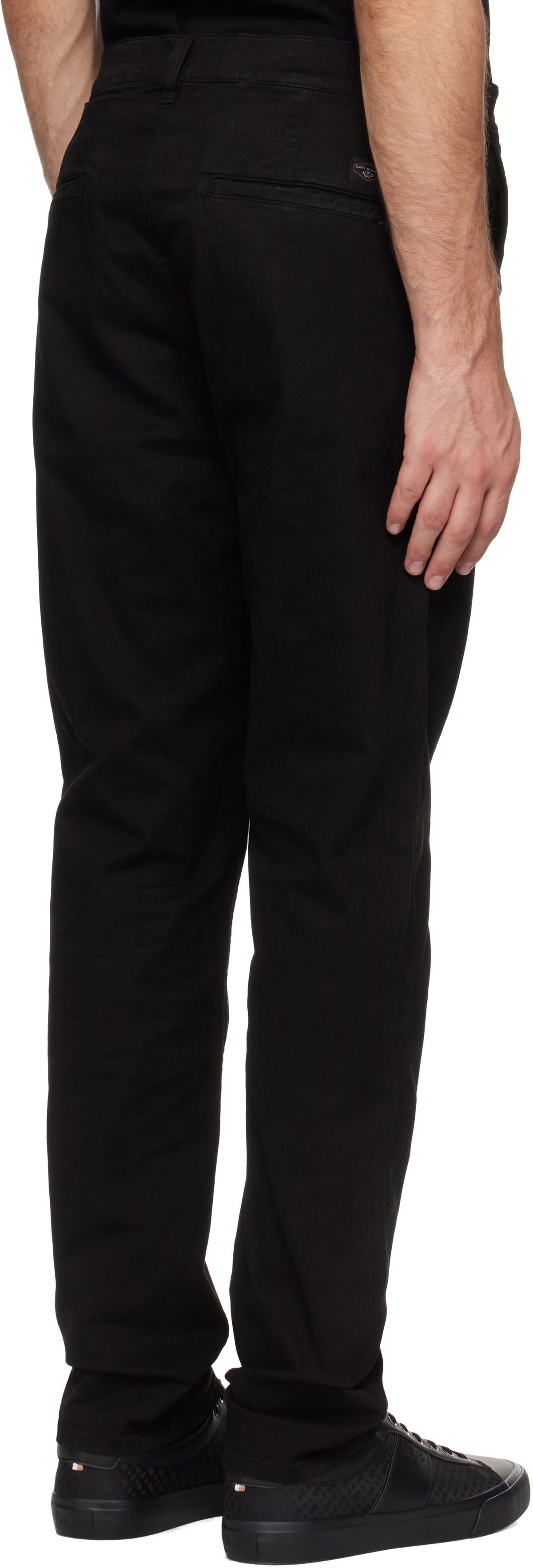 Nudie Jeans Black Easy Alvin Trousers