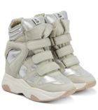 Isabel Marant - Balskee leather wedge sneakers